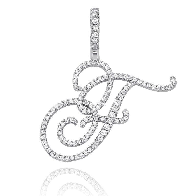 Custom Cursive Font Pendant 18K - ICECI