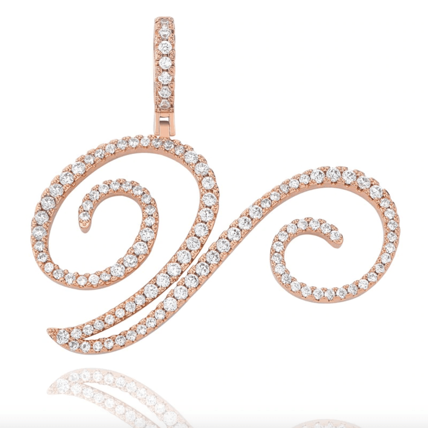 Custom Cursive Font Pendant 18K - ICECI