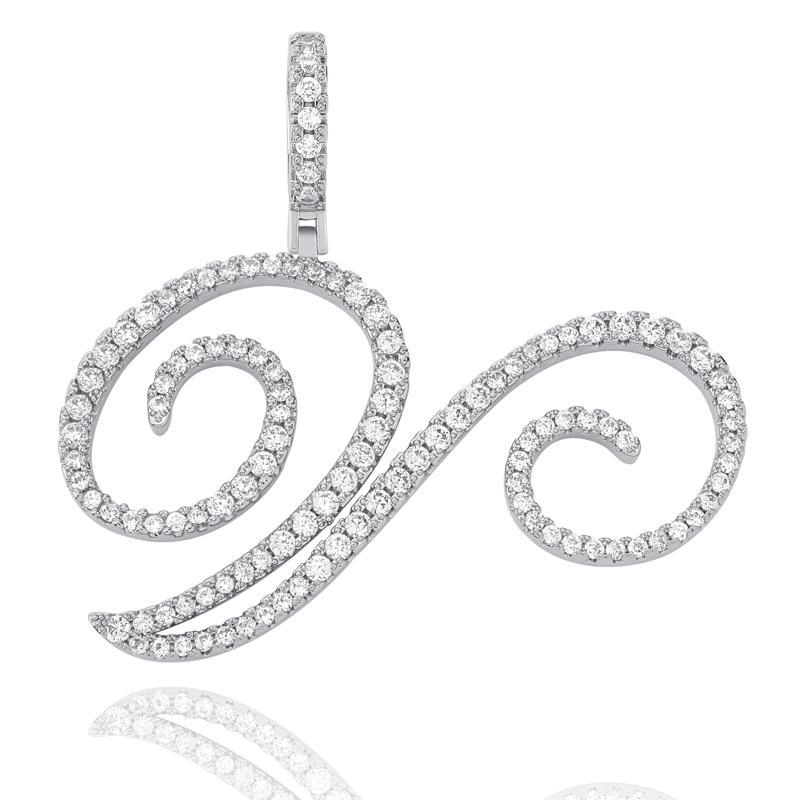Custom Cursive Font Pendant 18K - ICECI