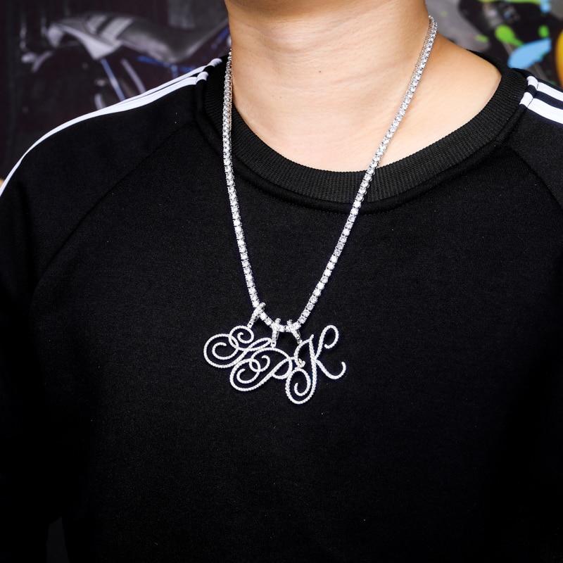 Custom Cursive Font Pendant 18K - ICECI