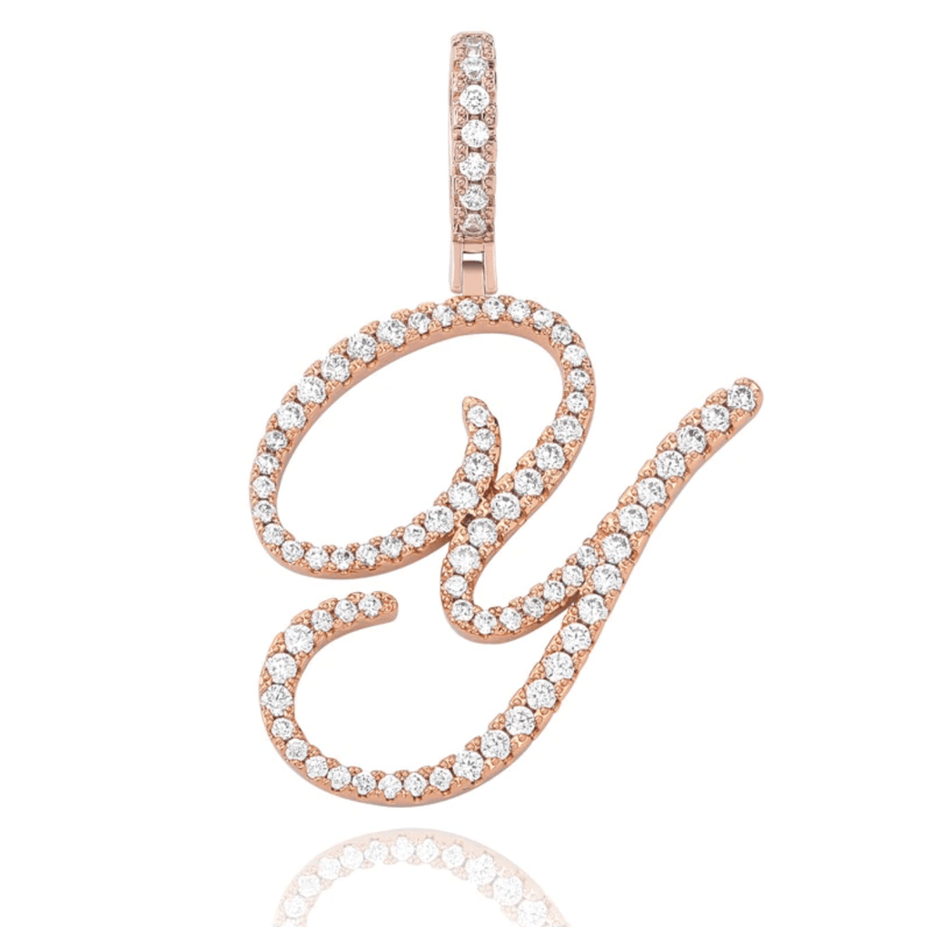 Custom Cursive Font Pendant 18K - ICECI