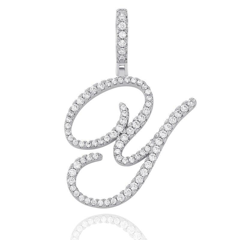 Custom Cursive Font Pendant 18K - ICECI