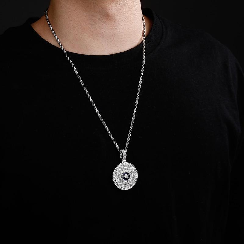 Custom Evil Eye Photo Locket 14K - ICECI