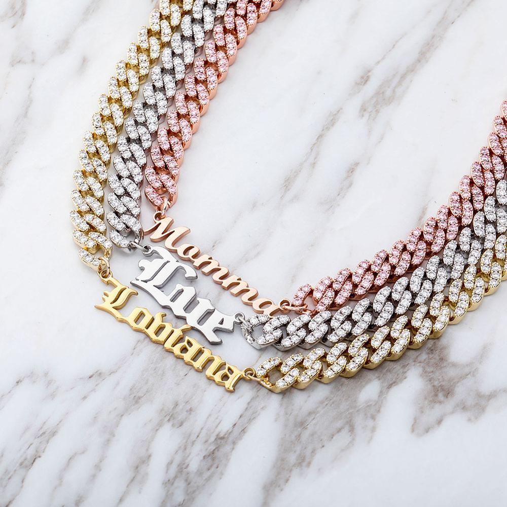 Custom Font Cuban Chain 14K - ICECI