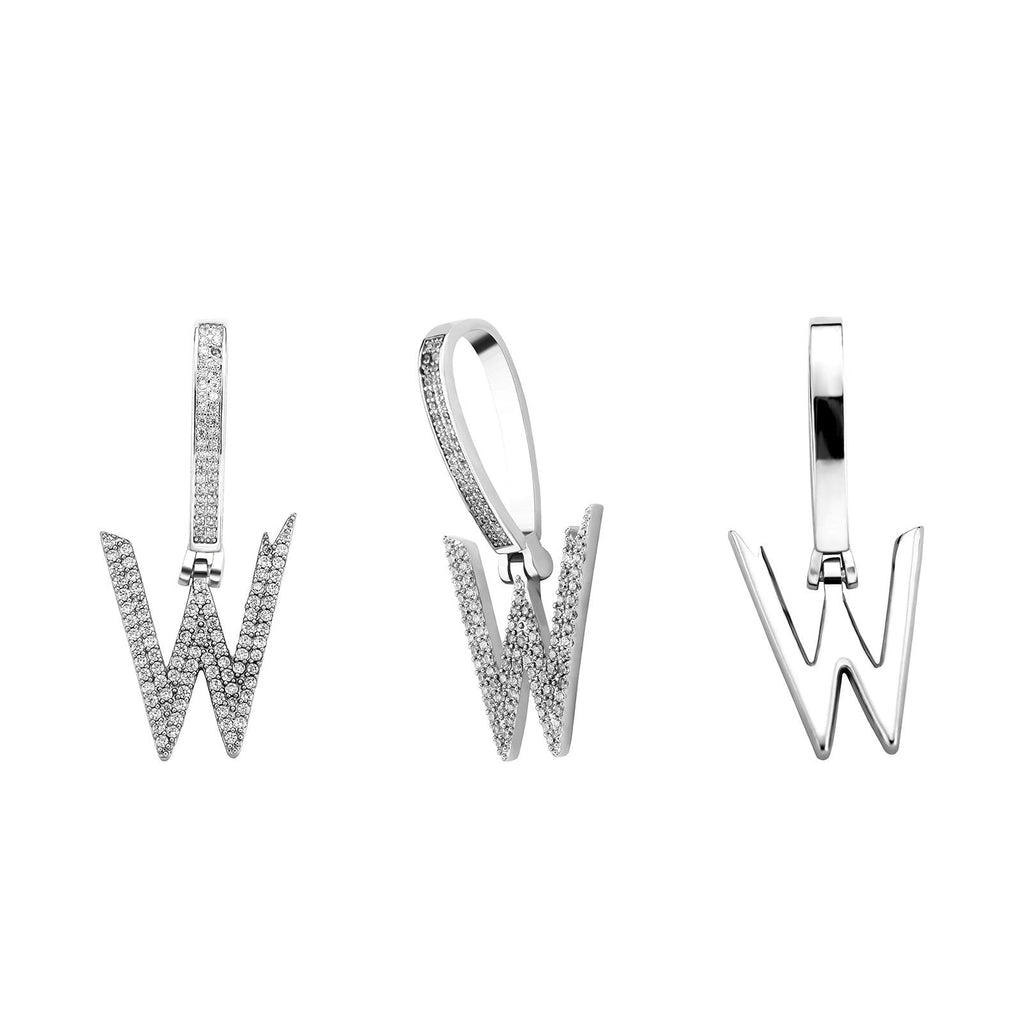 Custom New Brush Letter Pendant 14K - ICECI