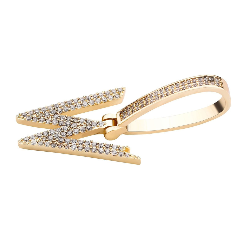 Custom New Brush Letter Pendant 14K - ICECI