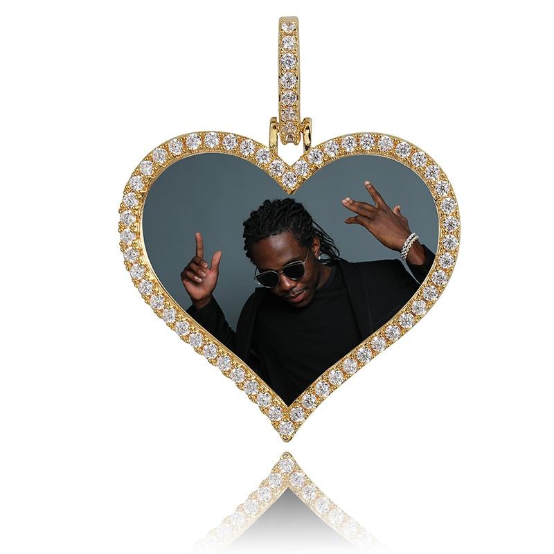 Custom Photo Heart Pendant 18K - ICECI