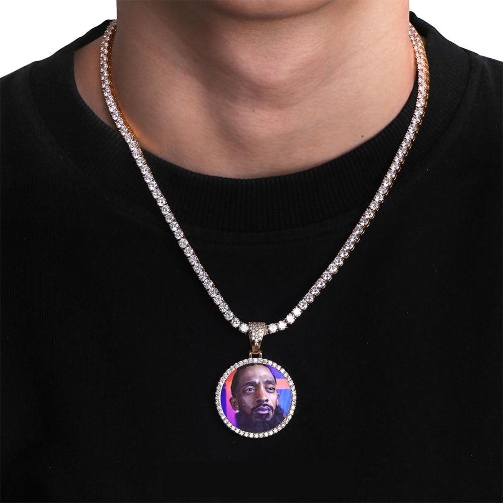 Custom Photo Medallion Pendant 14K - ICECI
