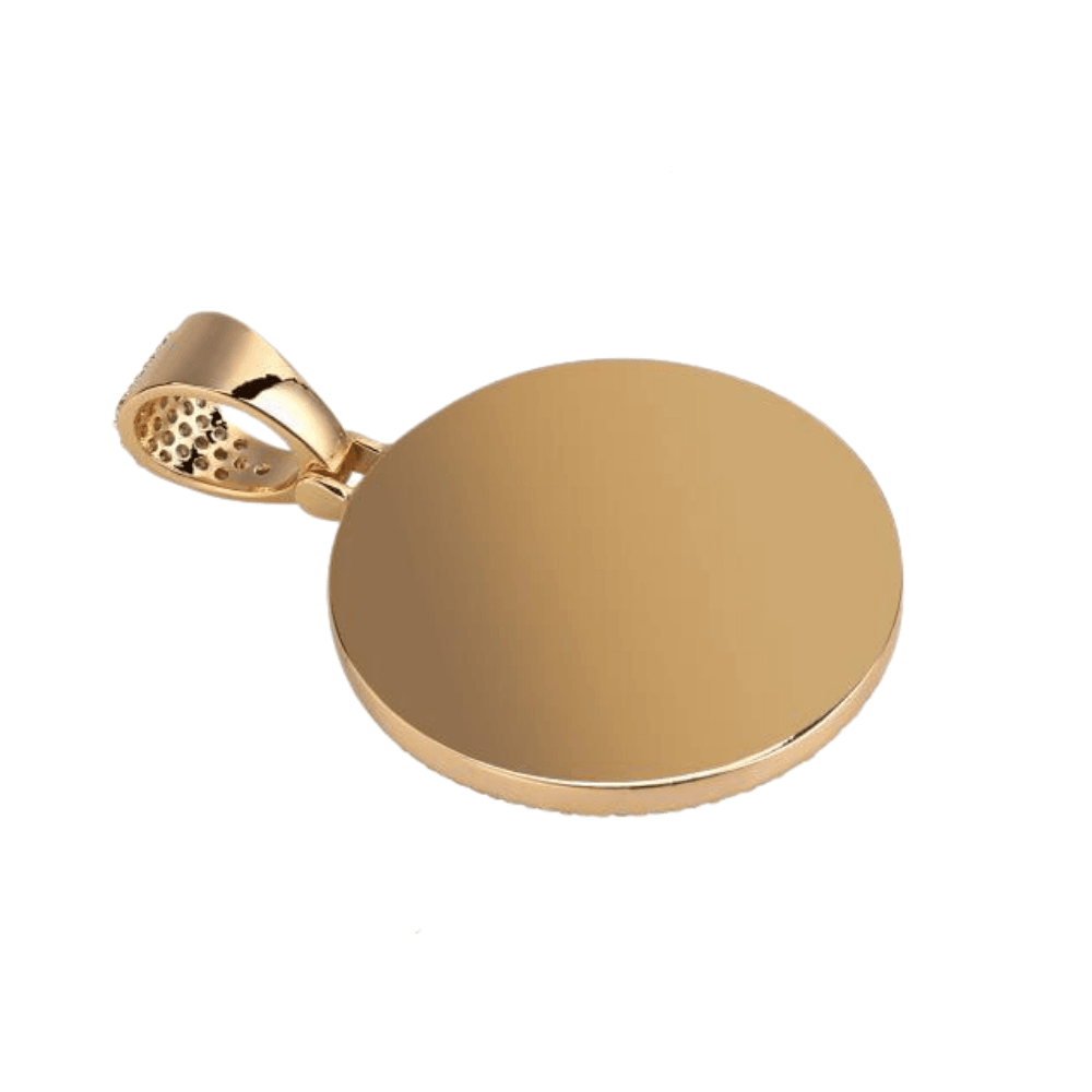 Custom Photo Medallion Pendant 14K - ICECI