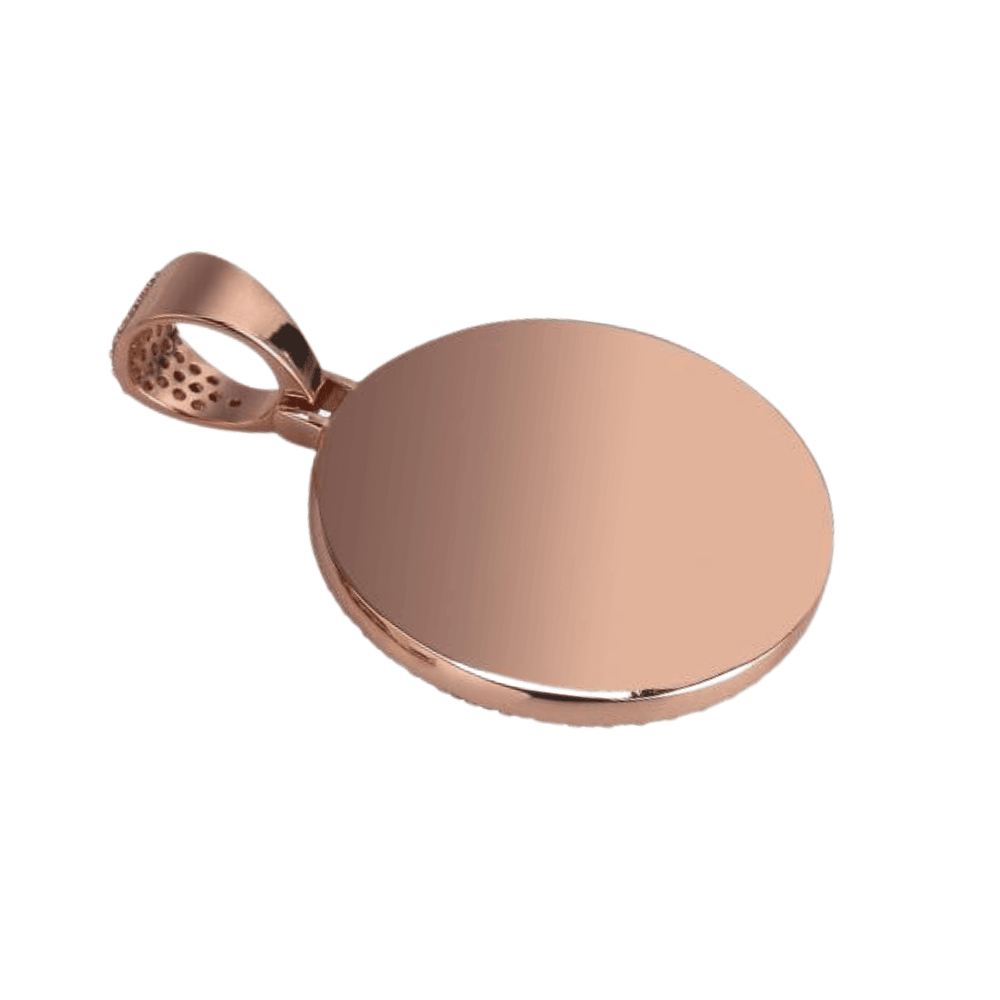 Custom Photo Medallion Pendant 14K - ICECI