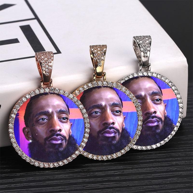 Custom Photo Medallion Pendant 14K - ICECI