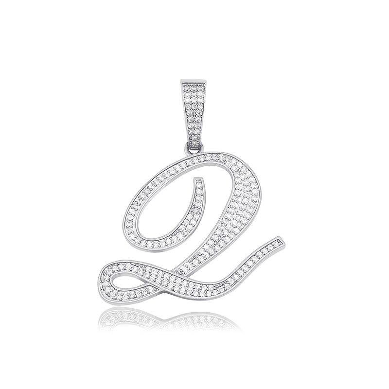 Custom Script Letter Pendant 14K - ICECI