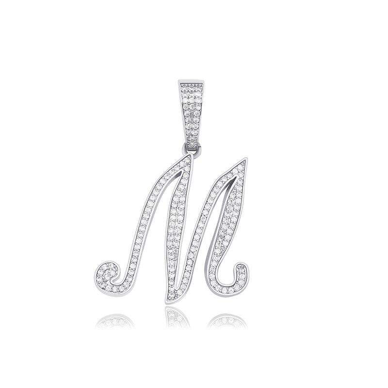 Custom Script Letter Pendant 14K - ICECI