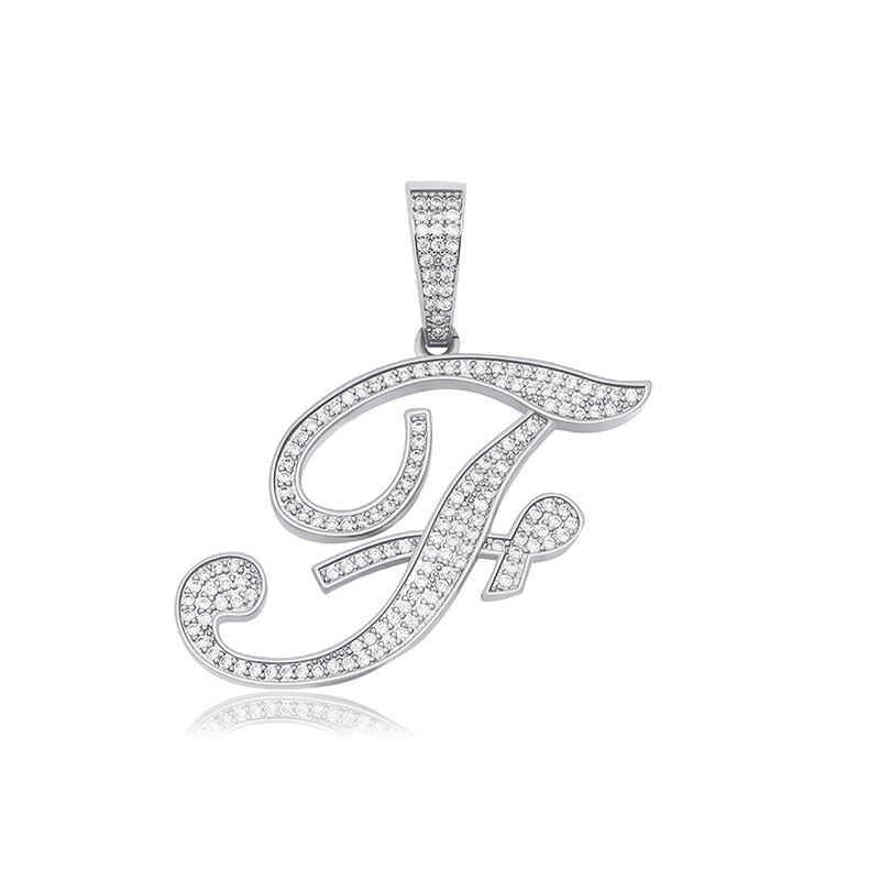 Custom Script Letter Pendant 14K - ICECI