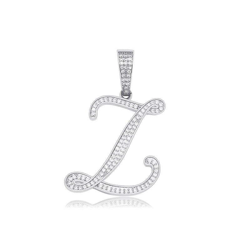 Custom Script Letter Pendant 14K - ICECI