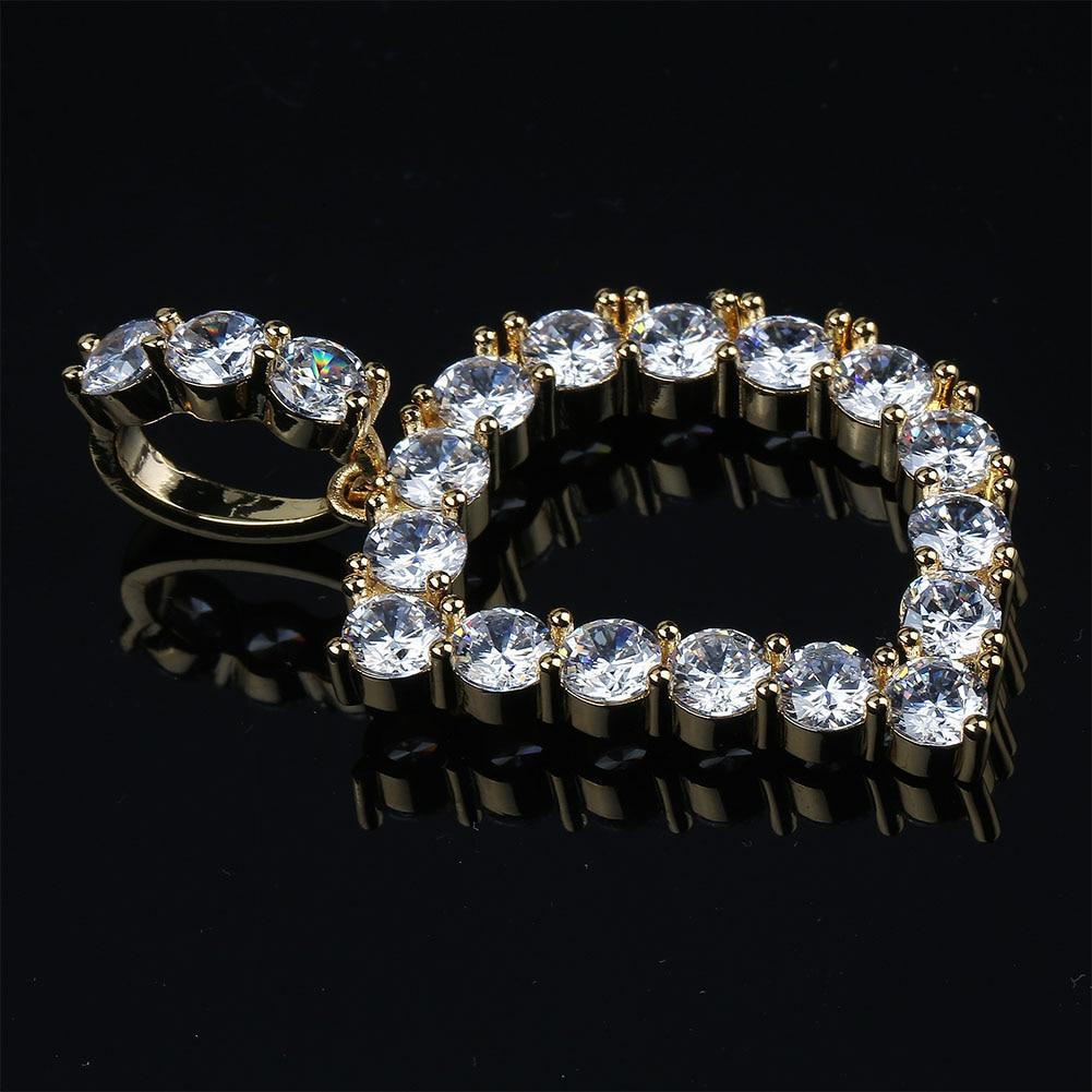 Custom Tennis Font Pendant 18K - ICECI