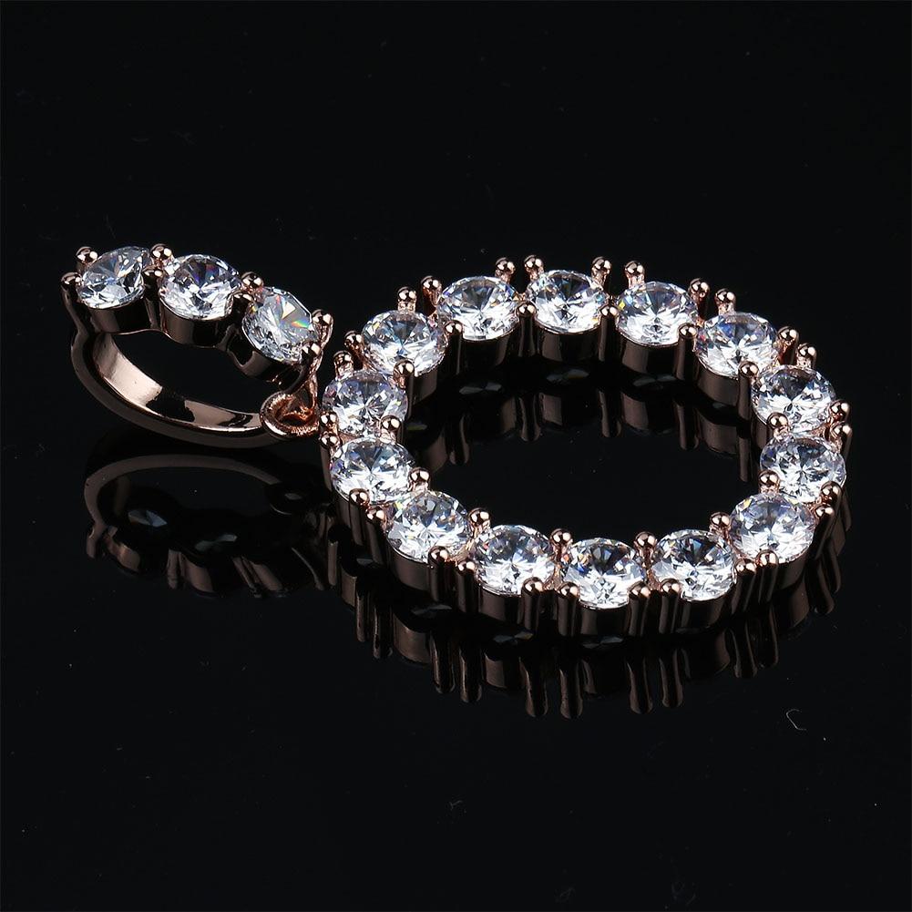 Custom Tennis Font Pendant 18K - ICECI