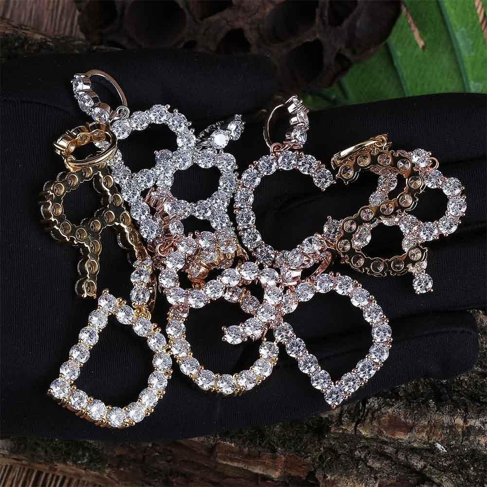 Custom Tennis Letter Pendant 14K - ICECI