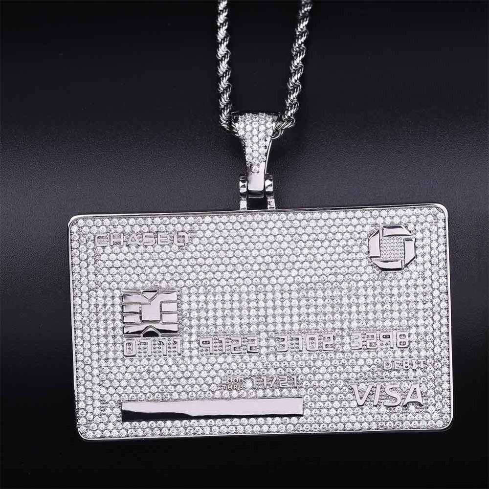 Custom Visa Card Pendant 18K - ICECI