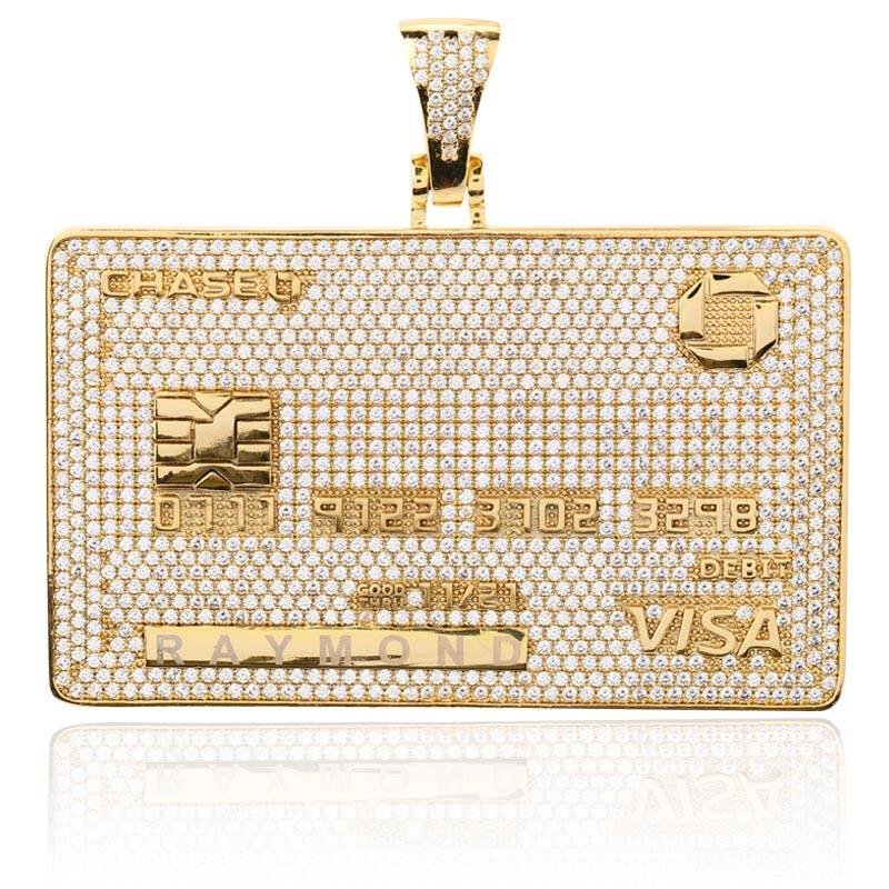 Custom Visa Card Pendant 18K - ICECI