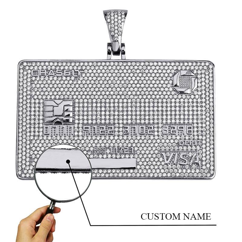 Custom Visa Card Pendant 18K - ICECI