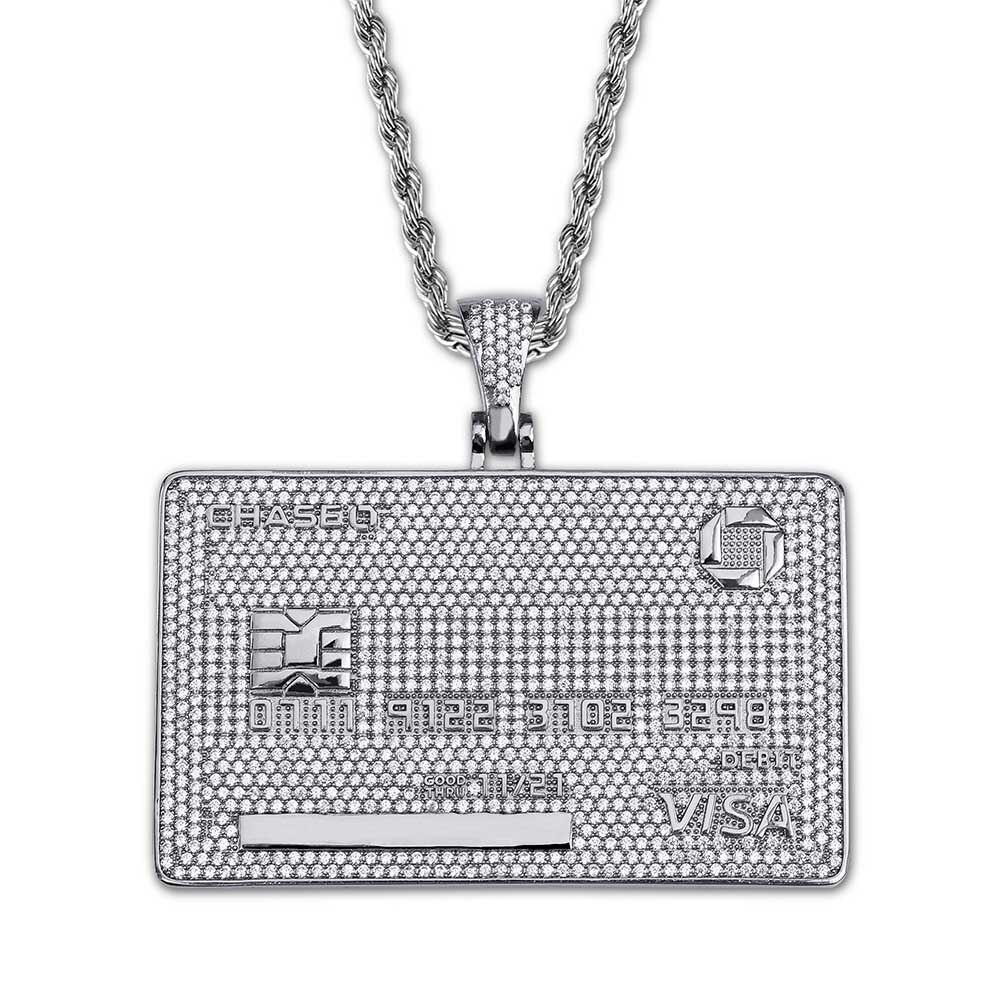 Custom Visa Card Pendant 18K - ICECI