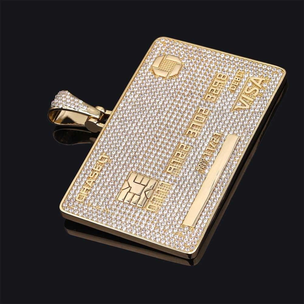 Custom Visa Card Pendant 18K - ICECI