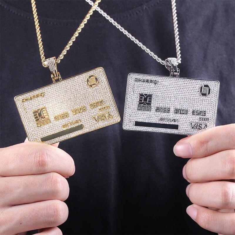 Custom Visa Card Pendant 18K - ICECI