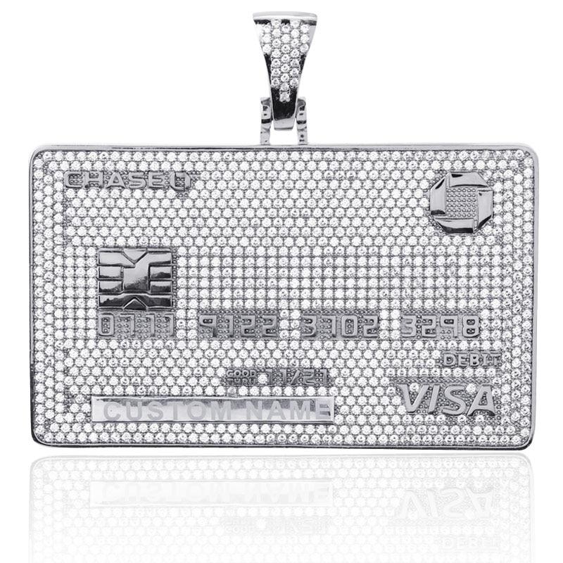 Custom Visa Card Pendant 18K - ICECI