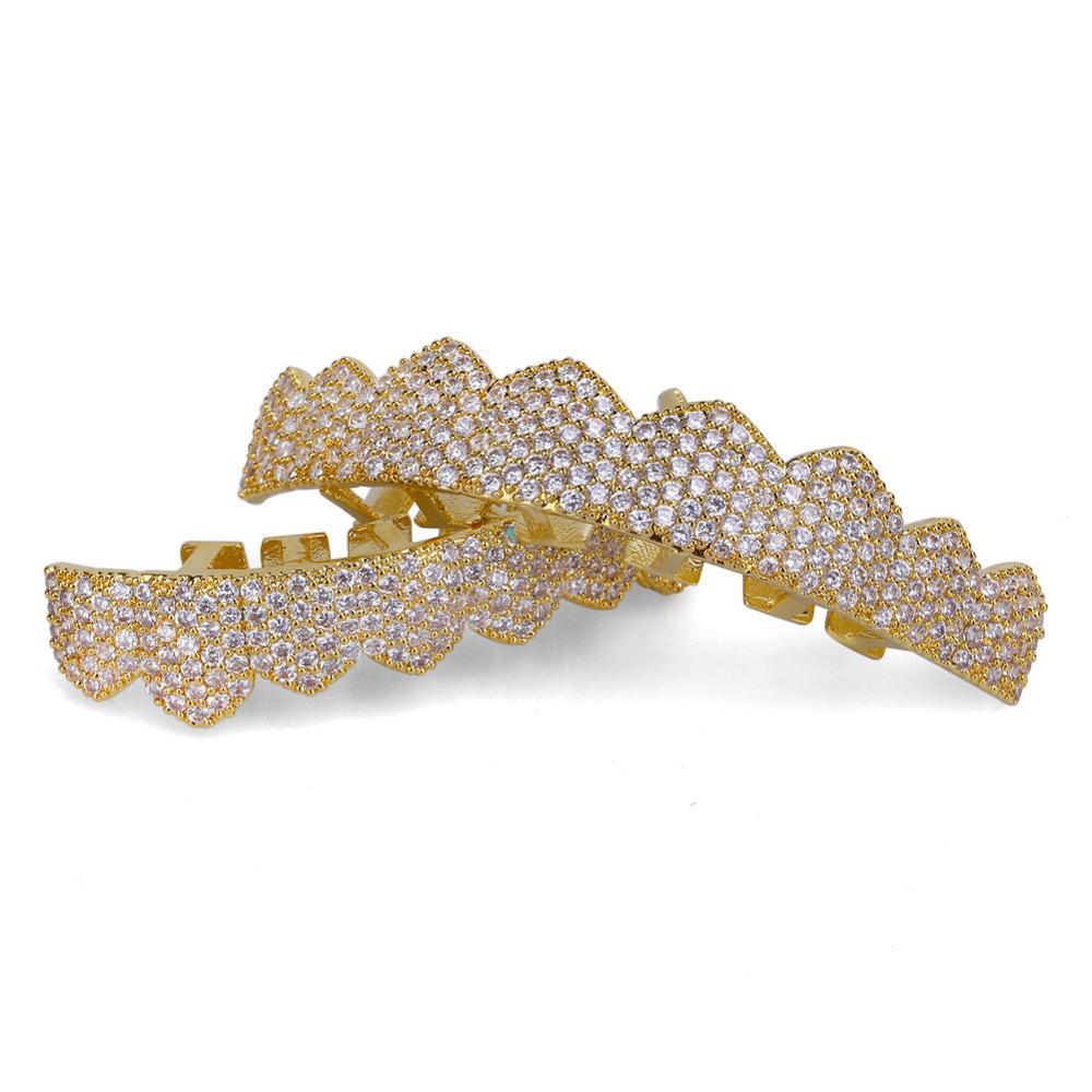 CZ Cluster Premium Grillz 14K - ICECI