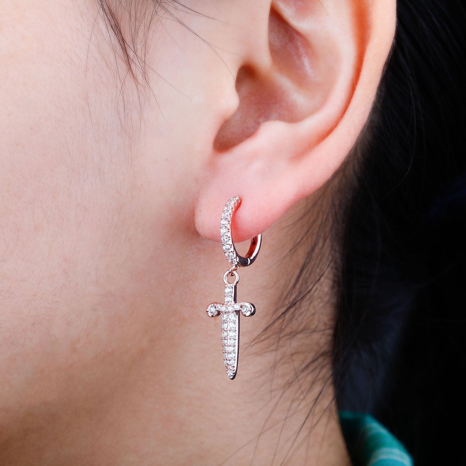 Dagger Drop Earrings 14K - ICECI