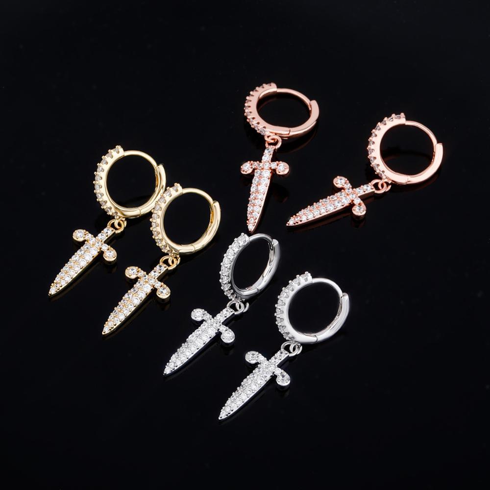 Dagger Drop Earrings 14K - ICECI