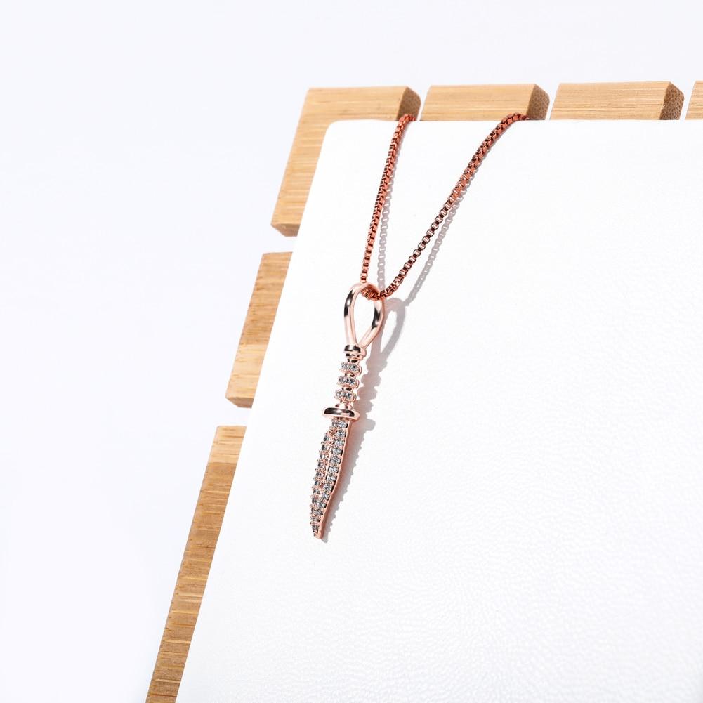 Dagger Pendant 14K x Sterling Silver - ICECI
