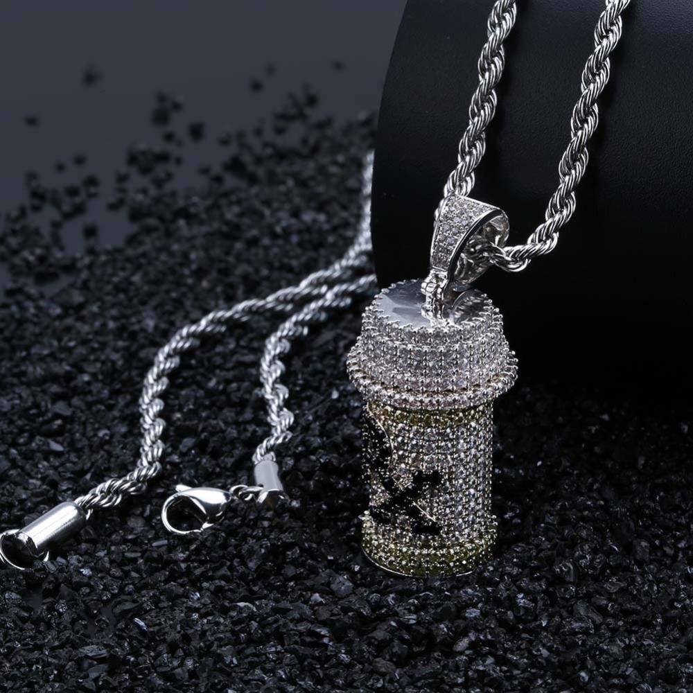Detachable Medicine Bottle Pendant 18K - ICECI
