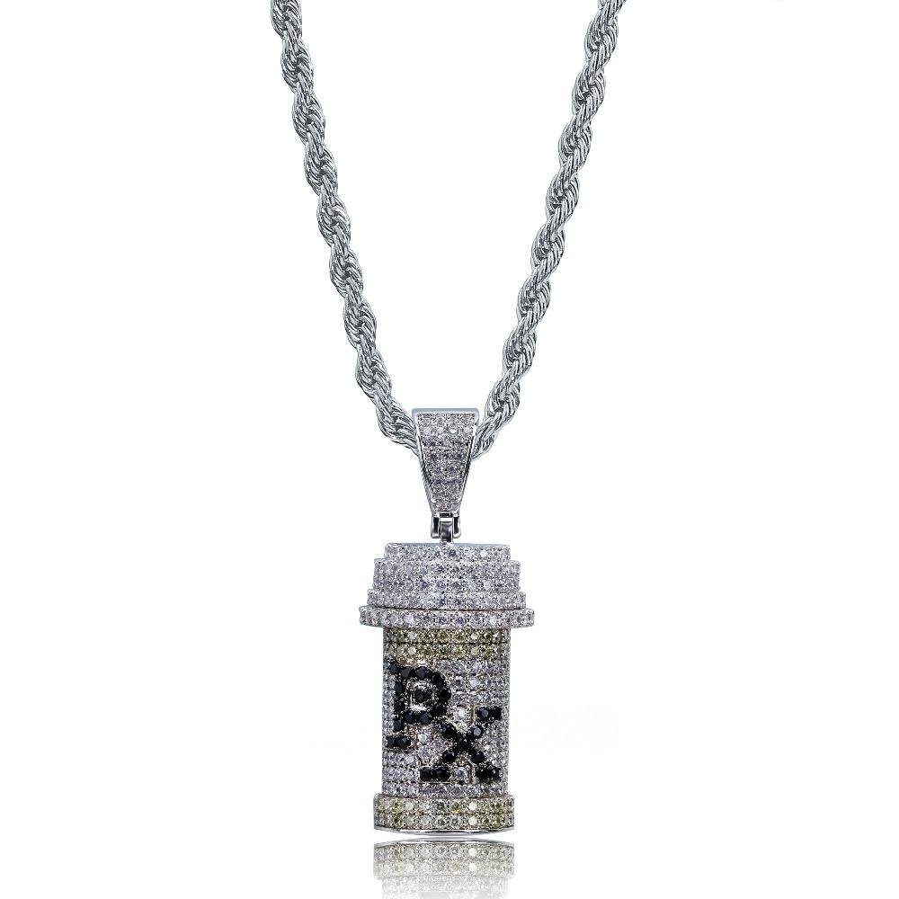 Detachable Medicine Bottle Pendant 18K - ICECI