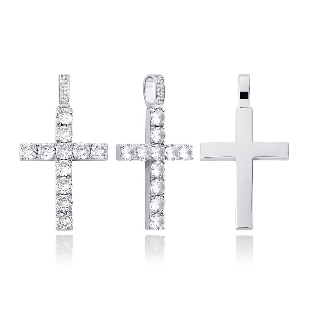 Diamond Cross Pendant 14K - ICECI