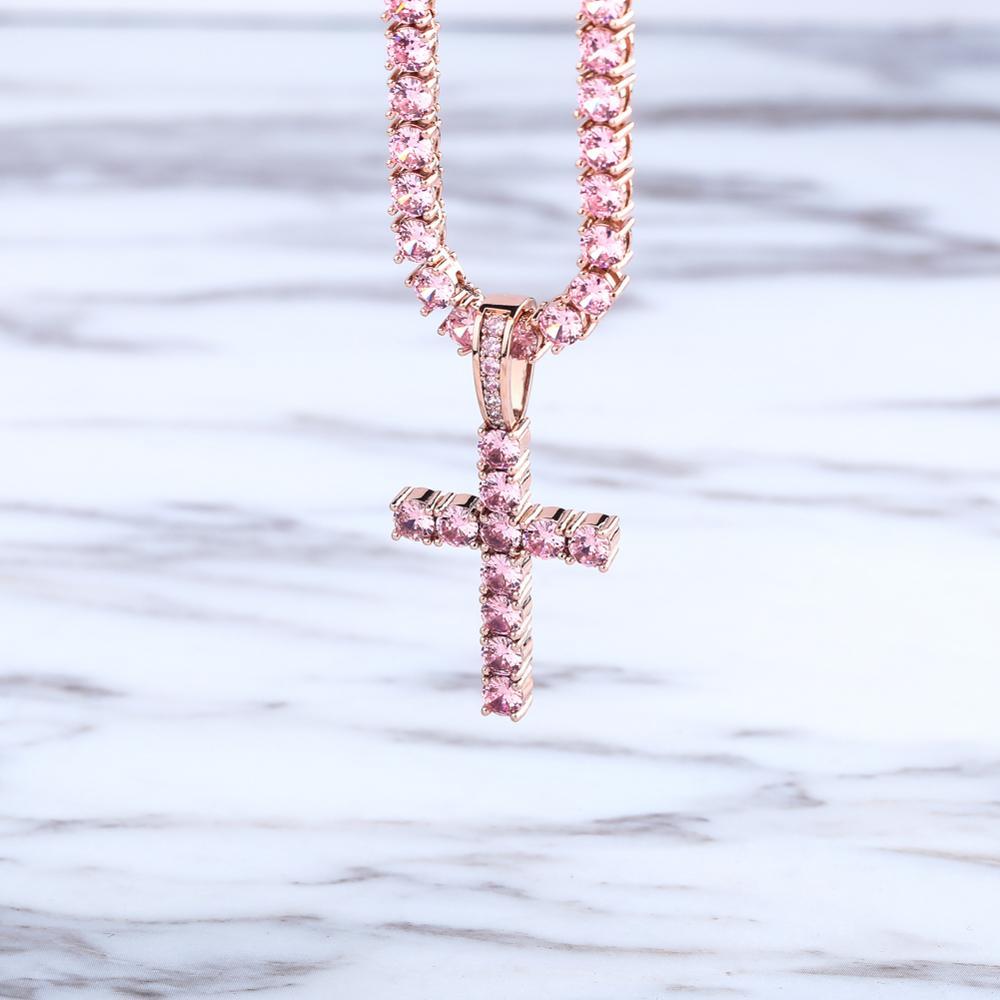 Diamond Cross Pendant 18K - ICECI
