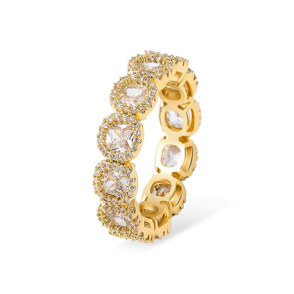 Diamond Halo Eternity Ring 14K - ICECI