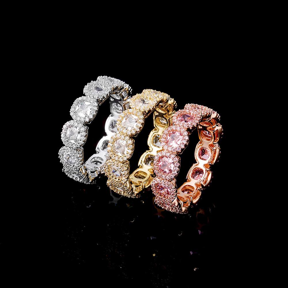 Diamond Halo Eternity Ring 14K - ICECI
