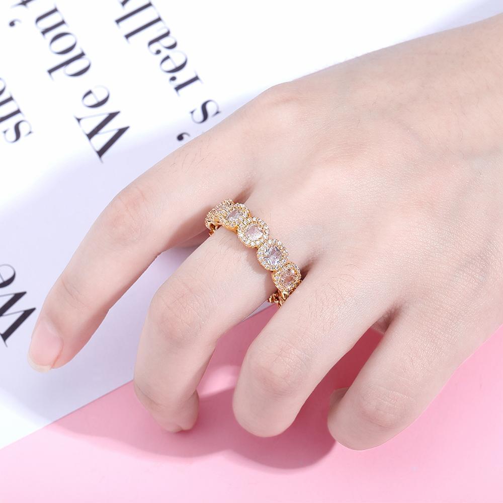 Diamond Halo Eternity Ring 14K - ICECI