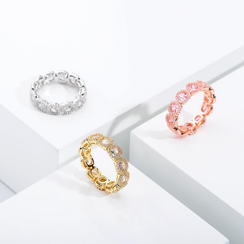 Diamond Halo Eternity Ring 14K - ICECI