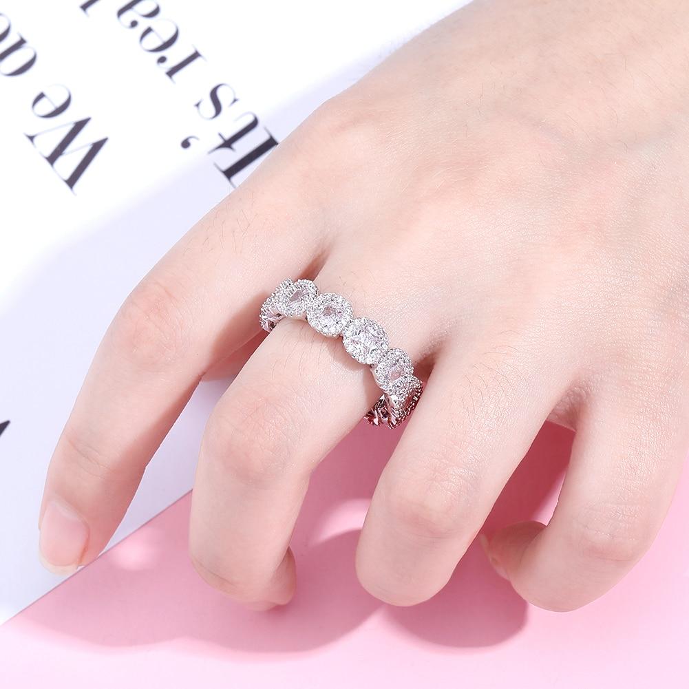 Diamond Halo Eternity Ring 14K - ICECI