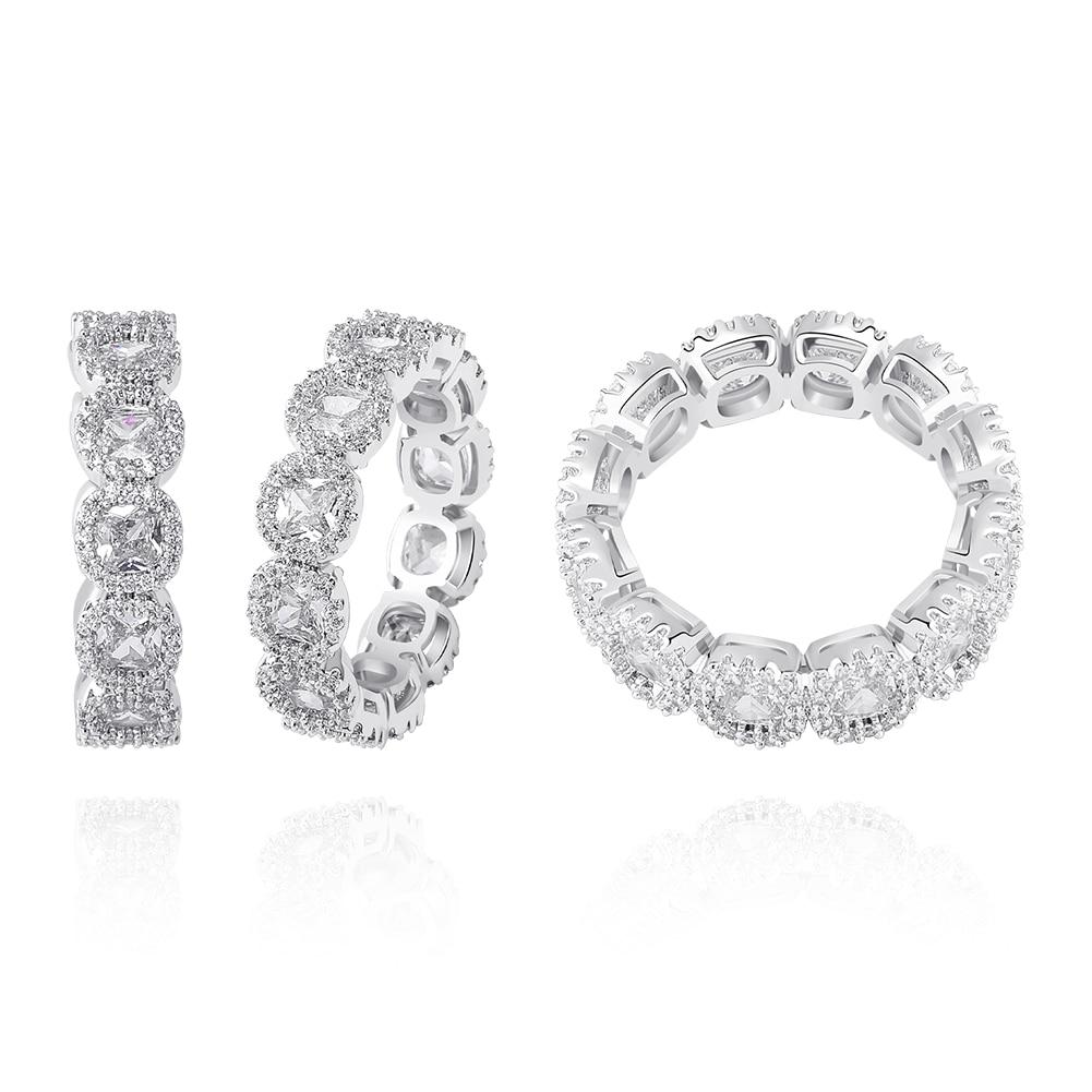 Diamond Halo Eternity Ring 14K - ICECI