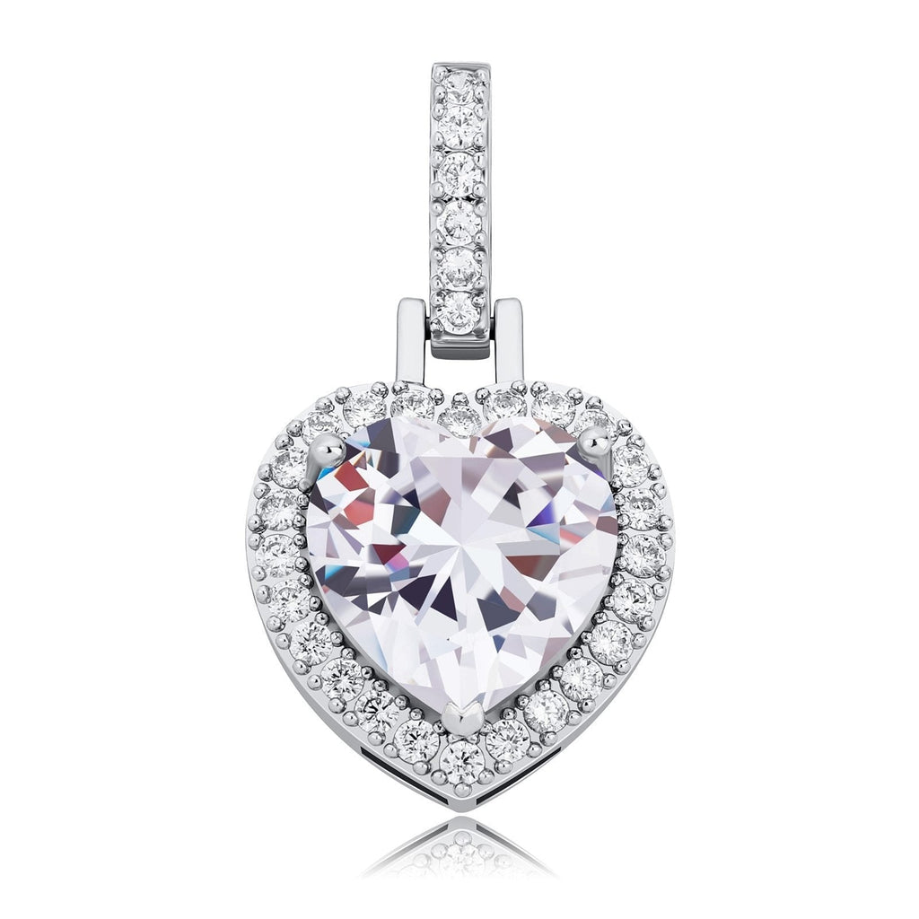 Diamond Heart Pendant 14K - ICECI