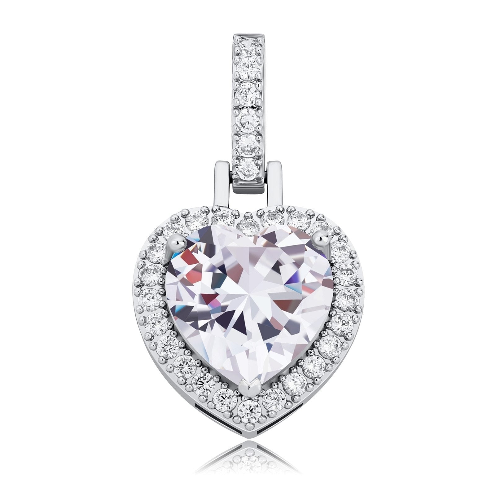 Diamond Heart Pendant 14K - ICECI