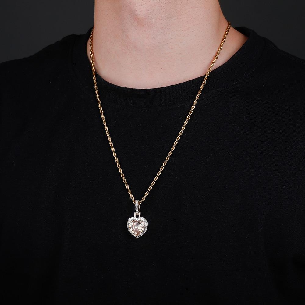 Diamond Heart Pendant 14K - ICECI