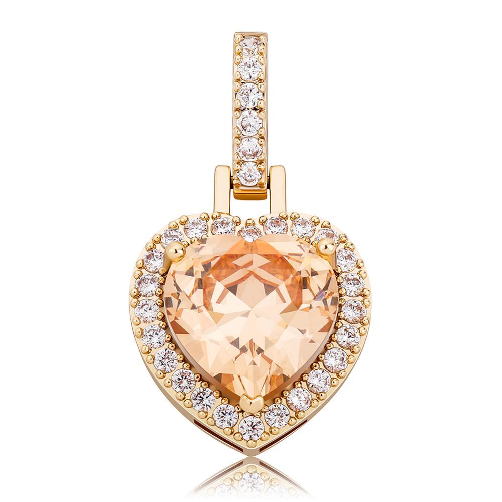 Diamond Heart Pendant 14K - ICECI