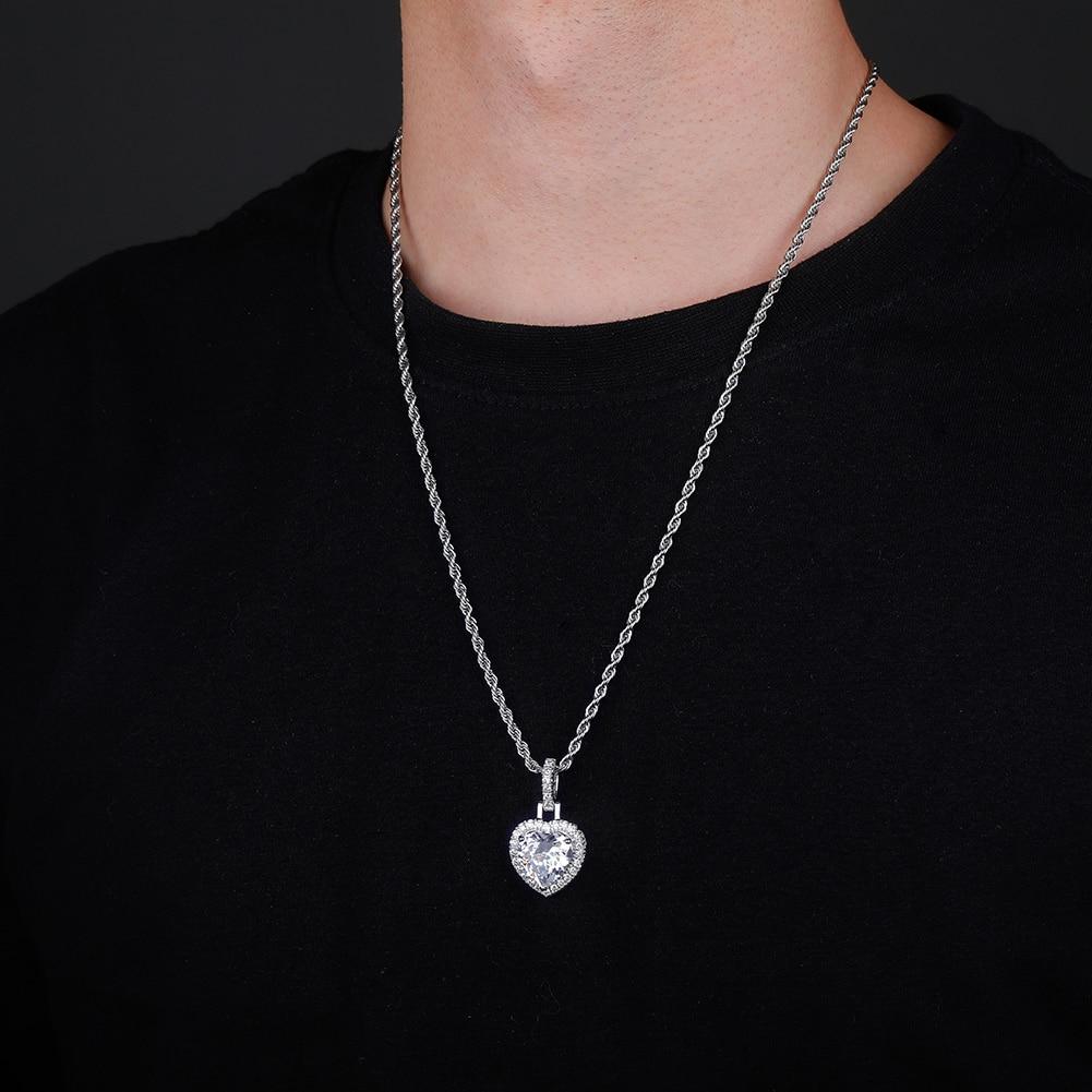 Diamond Heart Pendant 14K - ICECI