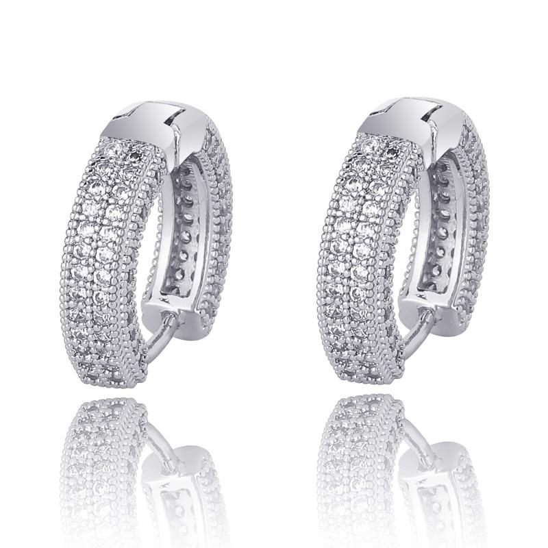 Diamond Hoop Earrings 18K - ICECI