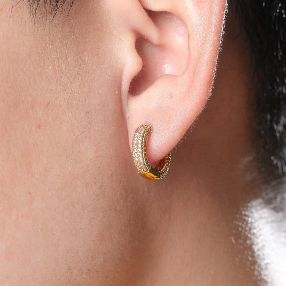 Diamond Hoop Earrings 18K - ICECI